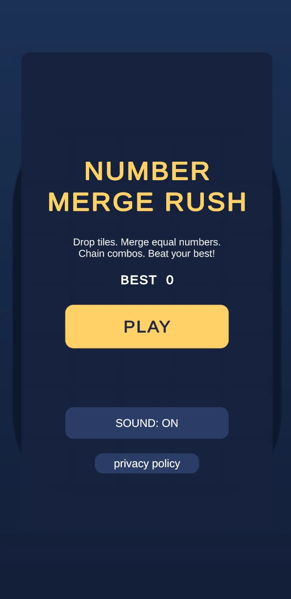 Number Merge Rush screenshot